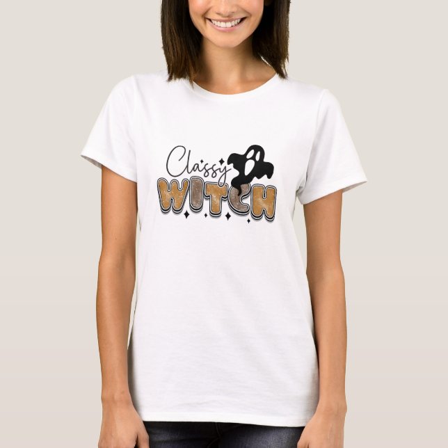Classy Hexe - Halloween-T - Shirt (Vorderseite)