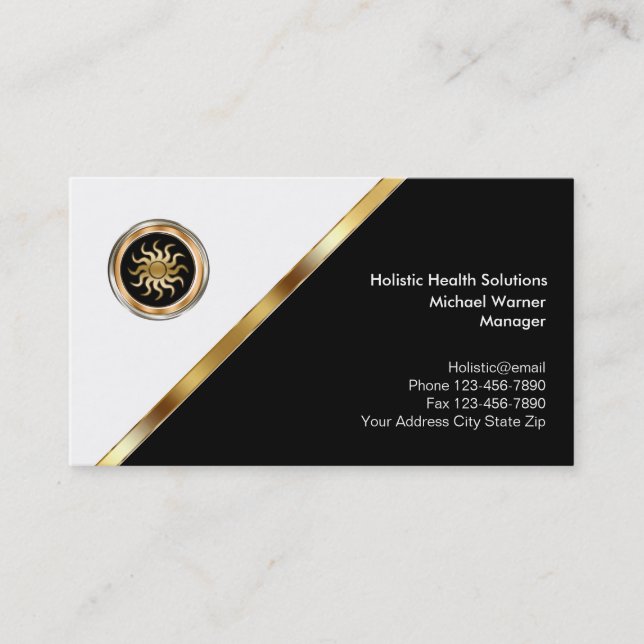 Classy Holistic Medicines Business Cards Visitenkarte (Vorderseite)