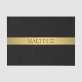 Classy Imitate Gold Streifen & Black Background od Seidenpapier