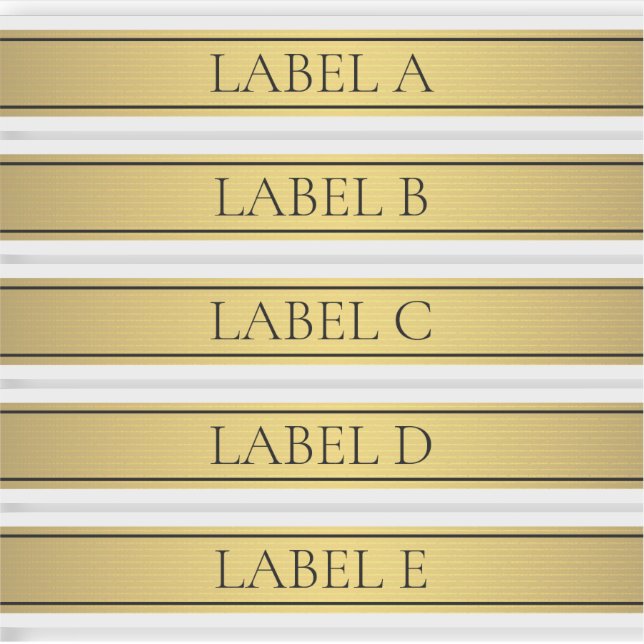 Classy Imitate Gold Strip Aufkleber (Vorderseite)
