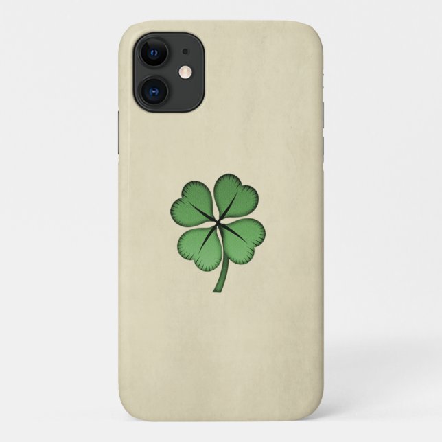Classy Irish Lucky Kleeblatt Case-Mate iPhone Hülle (Rückseite)