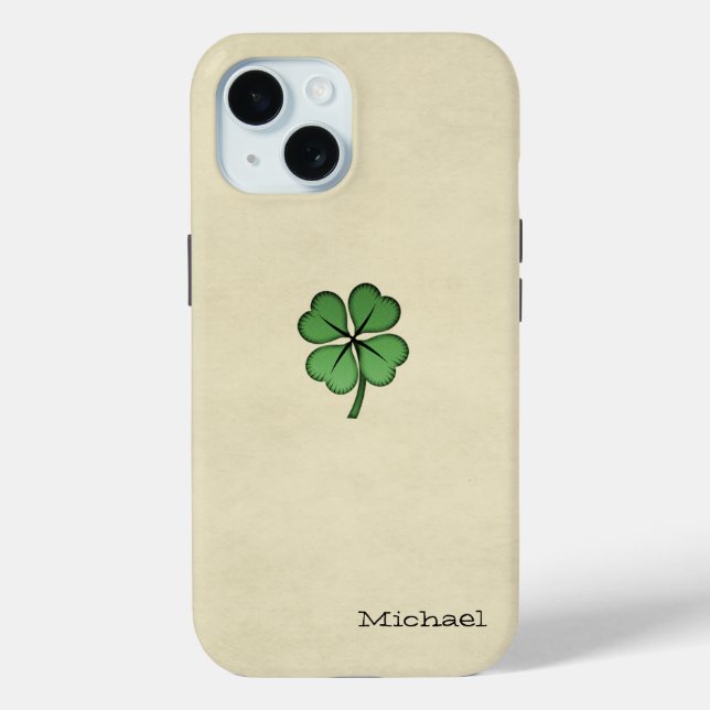 Classy Irish Lucky Kleeblatt Case-Mate iPhone Hülle (Rückseite)