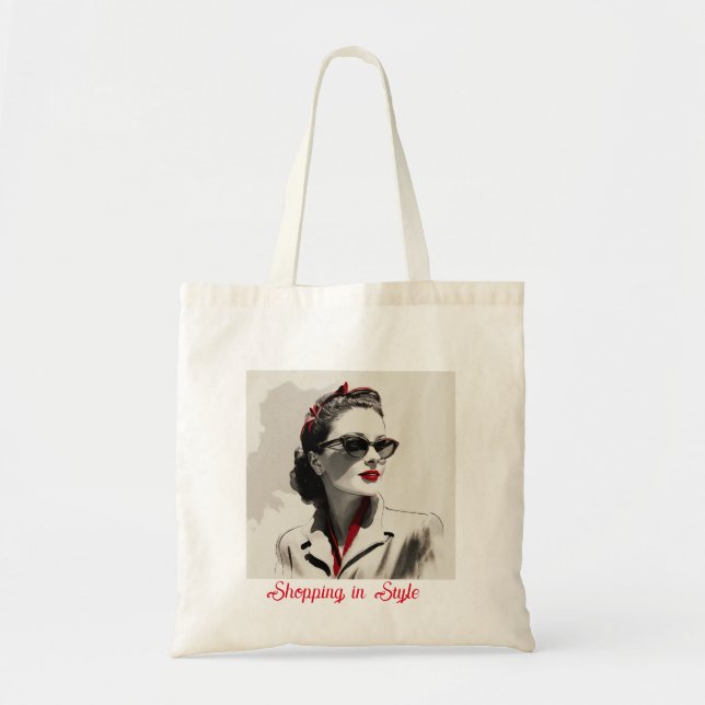 Classy Lady in Shades Tasche (Vorne)