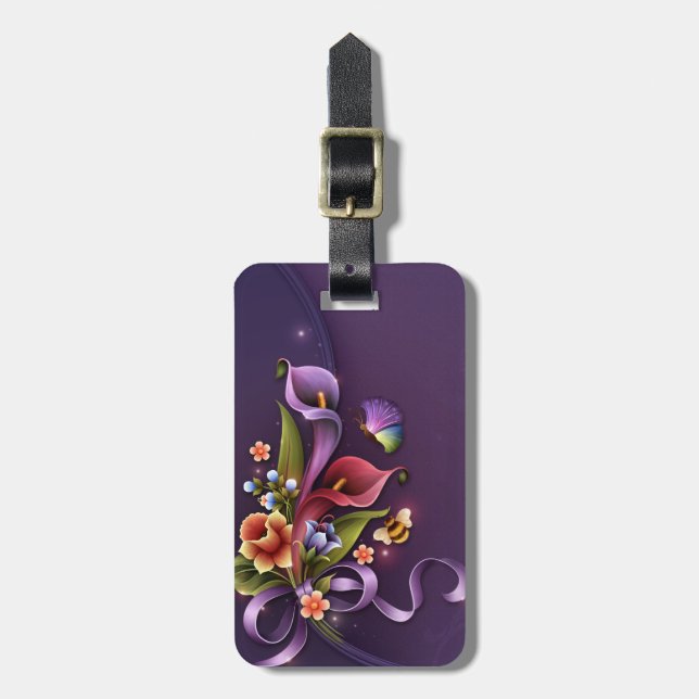 Classy Lady Luggage Tag Gepäckanhänger (Vorderseite vertikal)
