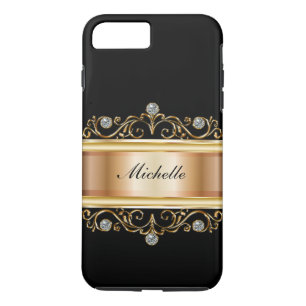 Classy Ladys Monogram Bling iPhone 8 Plus/7 Plus Hülle