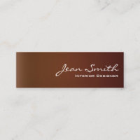 Classy Leather Interior Design Mini Business Card