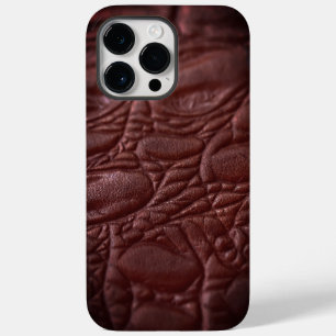 Classy Leather Texture Case-Mate iPhone 14 Pro Max Hülle