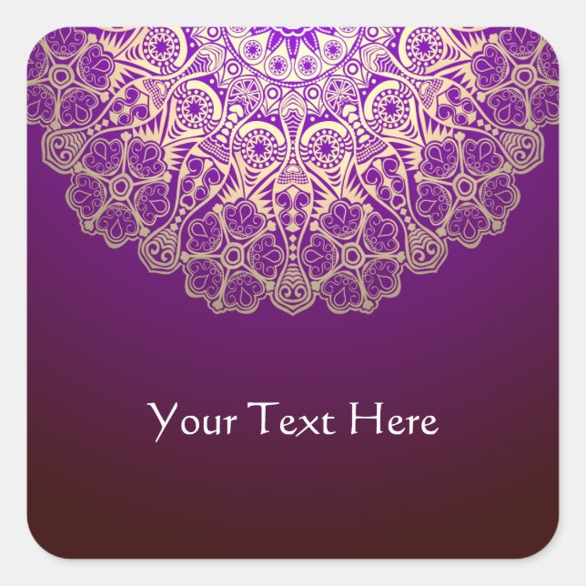 Classy Mandala Sticker (Vorderseite)