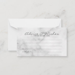 Classy Marble Mariage de conseil et carte de voeux
