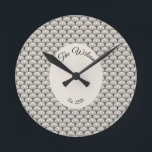 Classy Mitte Jahrhundert Vintag Art Deco Rund um d Runde Wanduhr<br><div class="desc">Personalisierte Klasse Mitte Jahrhundert Vintag Art Deco</div>