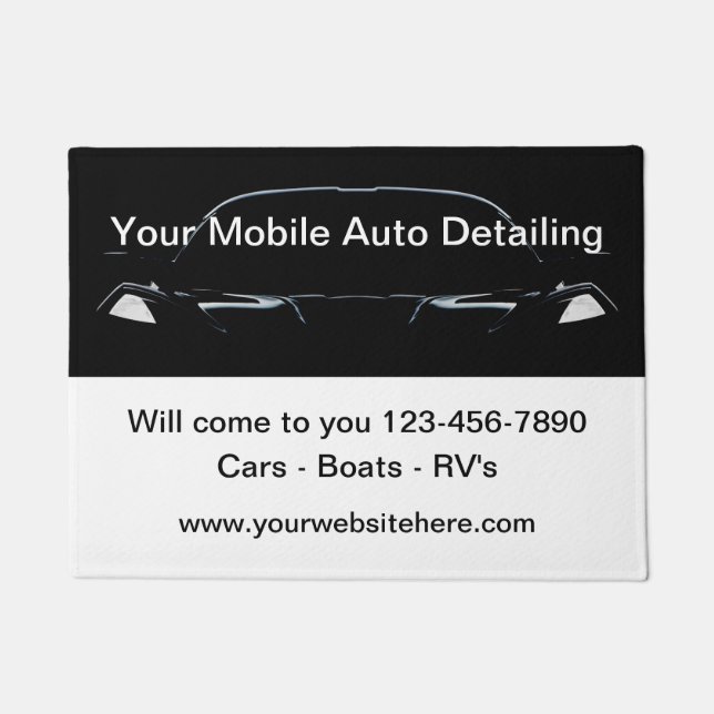 Classy Mobile Auto im Detail Fußmatte (Vorderseite)