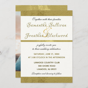 Classy Moderne Calligraphie Faire-part de mariage 