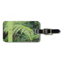 Classy Monogram Fern Leaf Gepäckanhänger