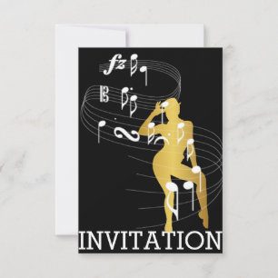 Classy Musical Dance Cabaret Vip Invitation