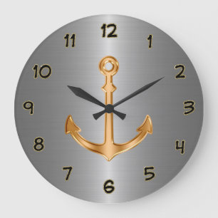 Classy Nautical Wall Decor Clocks Große Wanduhr