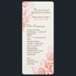 Classy Ombre Coral Wedding Program Programm<br><div class="desc">Sammlung erstellt von Colorful Designs Inc. Copyright 2013.</div>