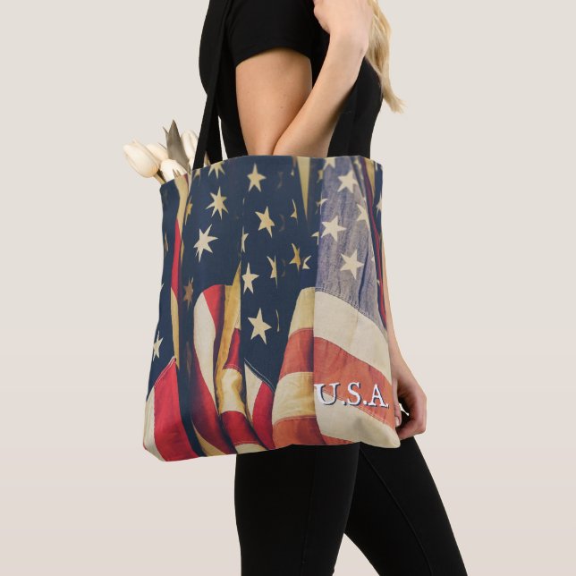 Classy Patriotic Multi American Flag Tasche (Von Nahem)