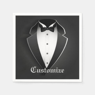 Classy Personalisiert Tuxedo Napkins Serviette