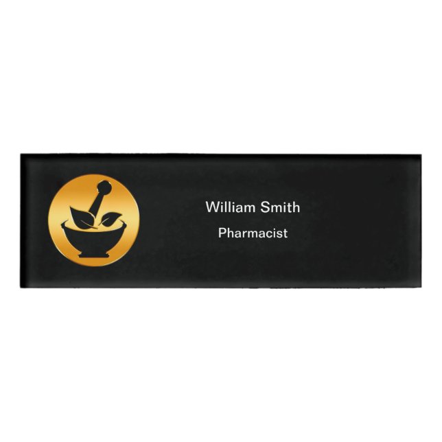 Classy Pharmacy Mitarbeiter Name Tags Namenschild (Vorderseite)