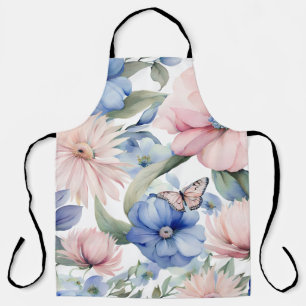 Classy Pink & Blue Blume Bunch Schürze