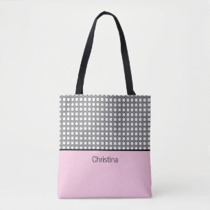 Classy Pink Monogram Tasche