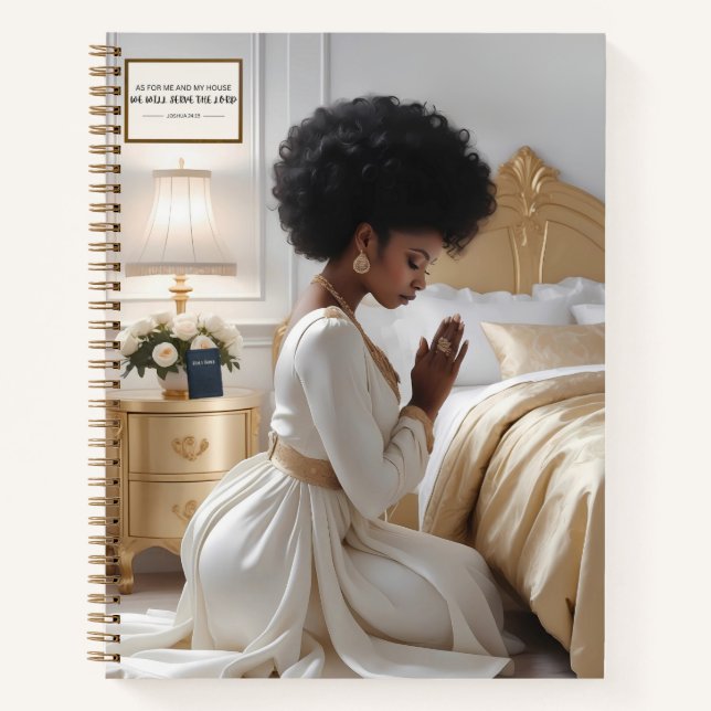 Classy Praying Mother Hardcover Journal Notizbuch (Vorderseite)