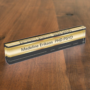 Classy Psychology Office Desk Plaque Namensplakette