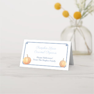 Classy Pumpkin Halloween Candy Favor Bag Tags
