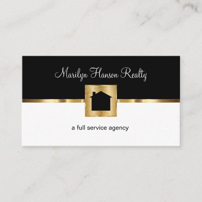 Classy Real Estate Agency Visitenkarte (Vorderseite)
