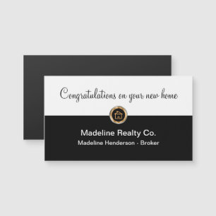 Classy Realtor Magnetic New Zuhause gratulieren Magnetkarte