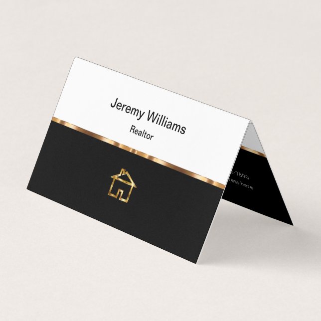 Classy Realtor thème plié Carte de visite (Devant)
