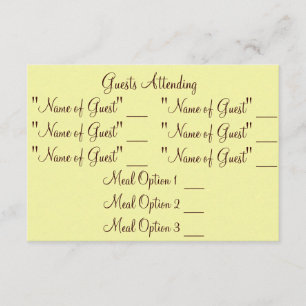 Classy Redneck UAWG RSVP Karte