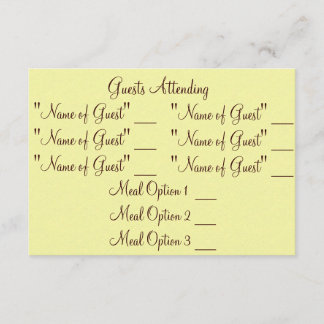 Classy Redneck UAWG RSVP Karte