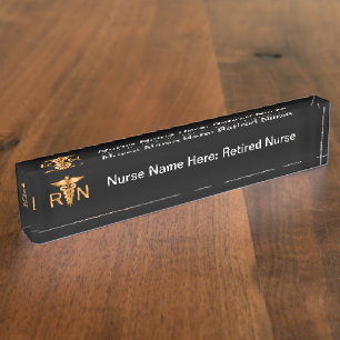 Classy Remüde Medical Nurse Desk Namplate Namensplakette
