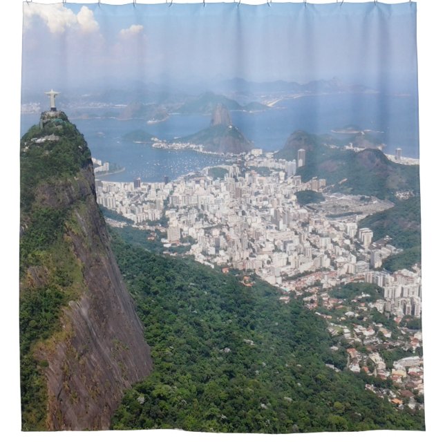 Classy Rio de Janeiro Brasilien Foto Designed Bath Duschvorhang (Vorderseite)