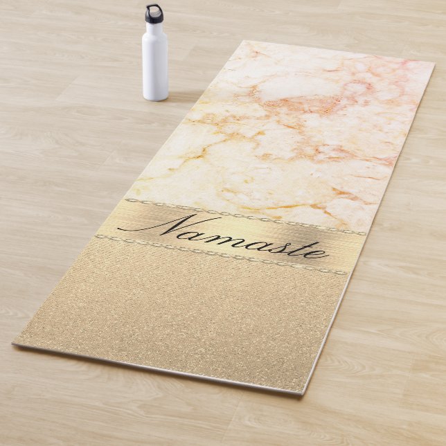 Classy Rose Gold Marmor Yogamatte (Beispiel)