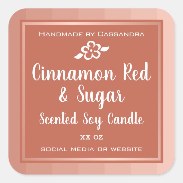 Classy Rose Rose Gold Produit Étiquettes d'emballa (Devant)