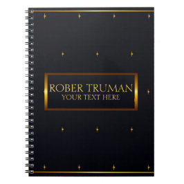Classy Royal Dark Blue Gold Notizblock