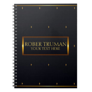 Classy Royal Dark Blue Gold Notizblock