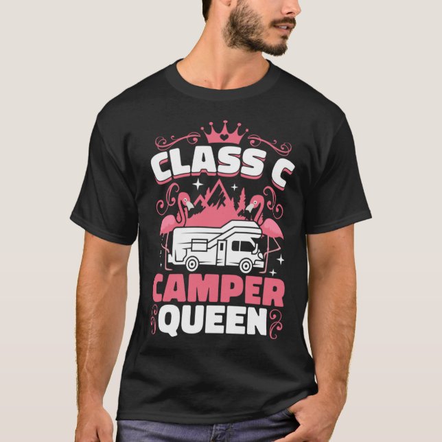 Classy RV Class C Camper Queen Campside Camping Wo T-Shirt (Vorderseite)