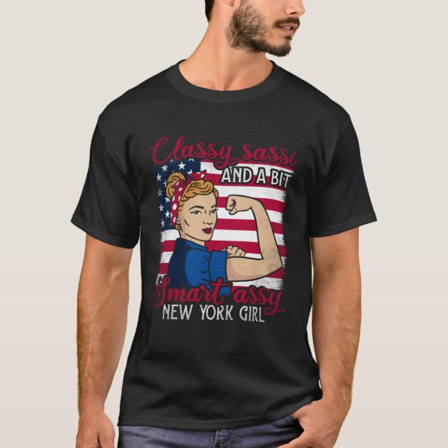 Classy Sassi und ein bisschen Smart Assi New York  T-Shirt (Vorderseite)