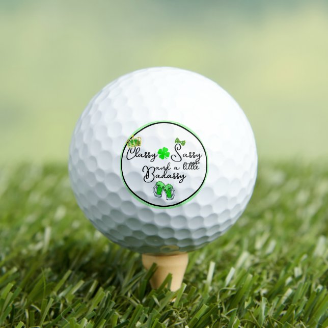 Classy Sassy & ein kleiner Badassy St. Patrick's D Golfball (Insitu T-Shirt)