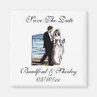 Classy Save the Date Beach Wedding Destination Mag