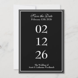 Classy Save the Date Wedding Ankündigung
