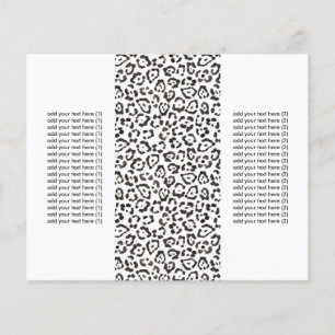 Classy Snow Leopard Print Tri-Falten Flyer