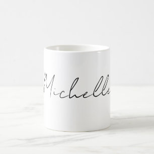 Classy Stylish Script Ihren Namen hinzufügen Kaffeetasse