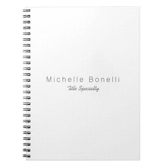 Classy Stylish Your Name Notizblock (Vorderseite)