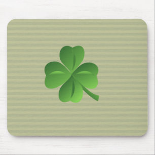 Classy Trendy Irish Lucky Kleeblatt Mousepad