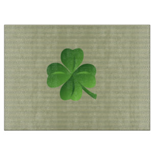 Classy Trendy Irish Lucky Kleeblatt Schneidebrett