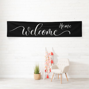 Classy Trendy Welcome Zuhause Banner